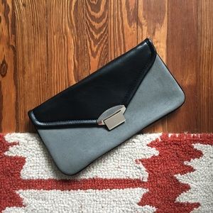 MMS Two Tone Black/Grey Clutch Bag